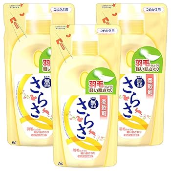 さらさ 柔軟剤 4.3倍 1640ml 6個 つめかえ用 洗剤 P&G P&G さらさ 柔軟剤 本体 (530mL) 柔軟仕上げ剤 【P＆G】-メーカー別