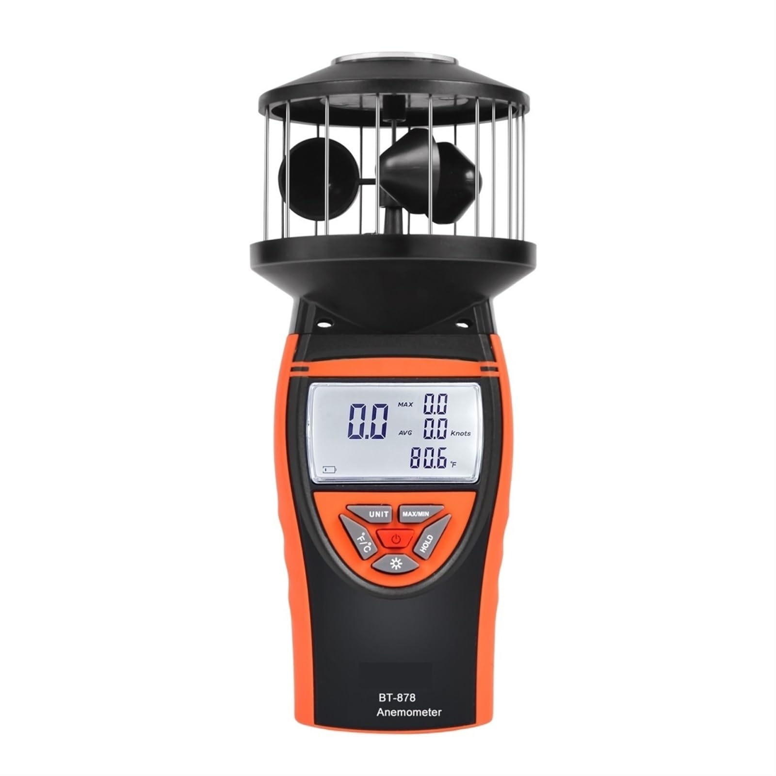 Anemómetro de mano Anemómetro Digital For Exteriores, Medidor De Velocidad De Copa De Viento Medidor De Viento De Alta Precisión Medición De Velocidad Y Temperatura Del Viento