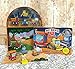 Phidal Busy Builders My Mini Busy Books - Activity Books for kids, 10-page storybook, 4 figurines, a foldable play mat