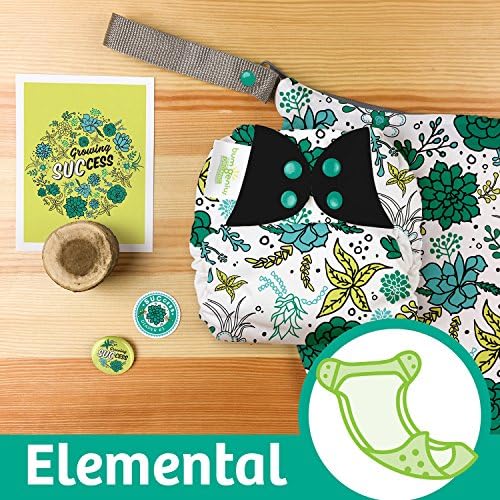 Doodles Collection: bumGenius Elemental 3.0 All-in-One One-Size Cloth Diaper with Organic Cotton (Success)