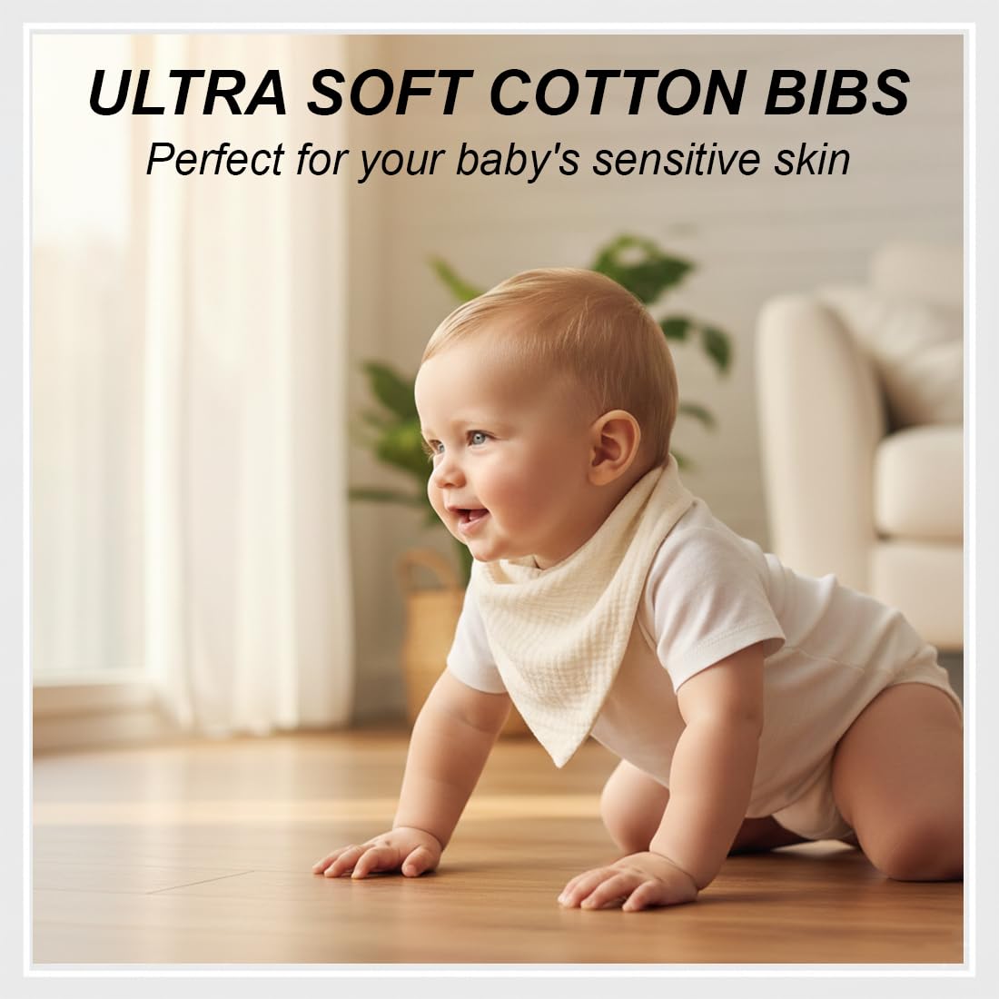 Cubierta de Lactancia Materna + Baberos, Pañuelo Lactancia Materna con Correas Ajustables,Funda de Lactancia de Muselina, Cómoda y Transpirable Capa de Lactancia (caqui) - 3