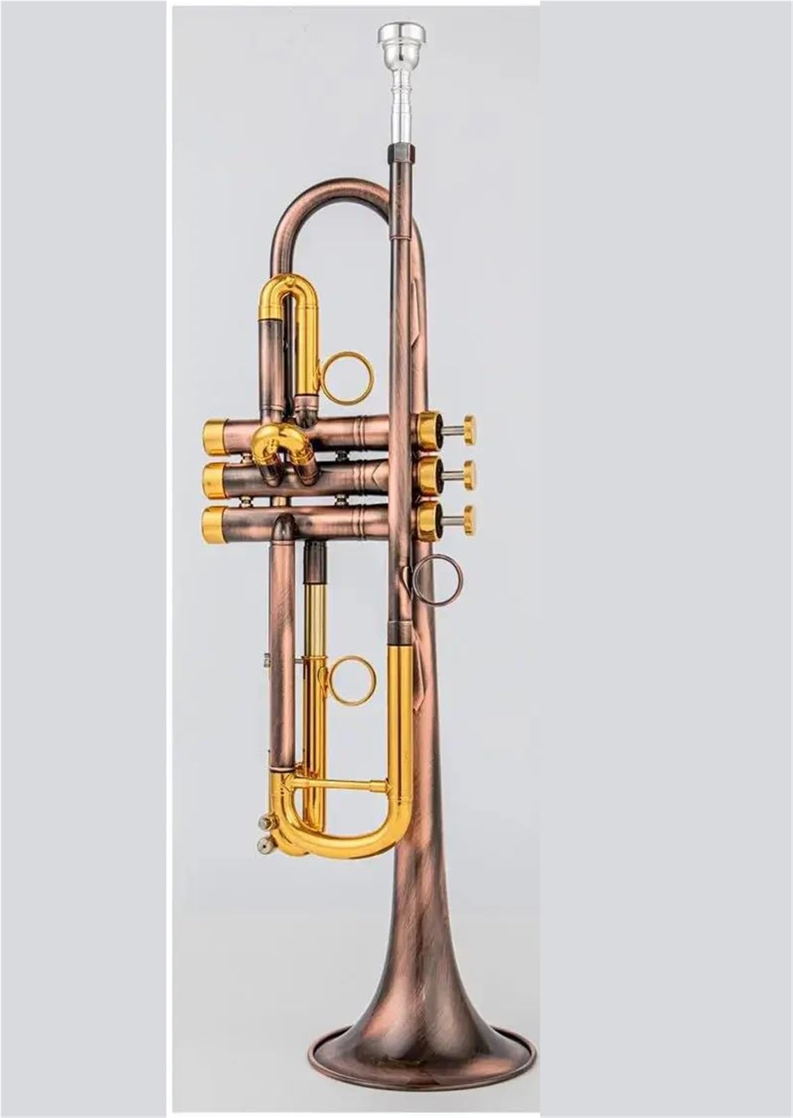 Zestaw instrumentów dętych blaszanych trąbka Trąbka Bb Złoty Klucz Instrument Z Futerałem