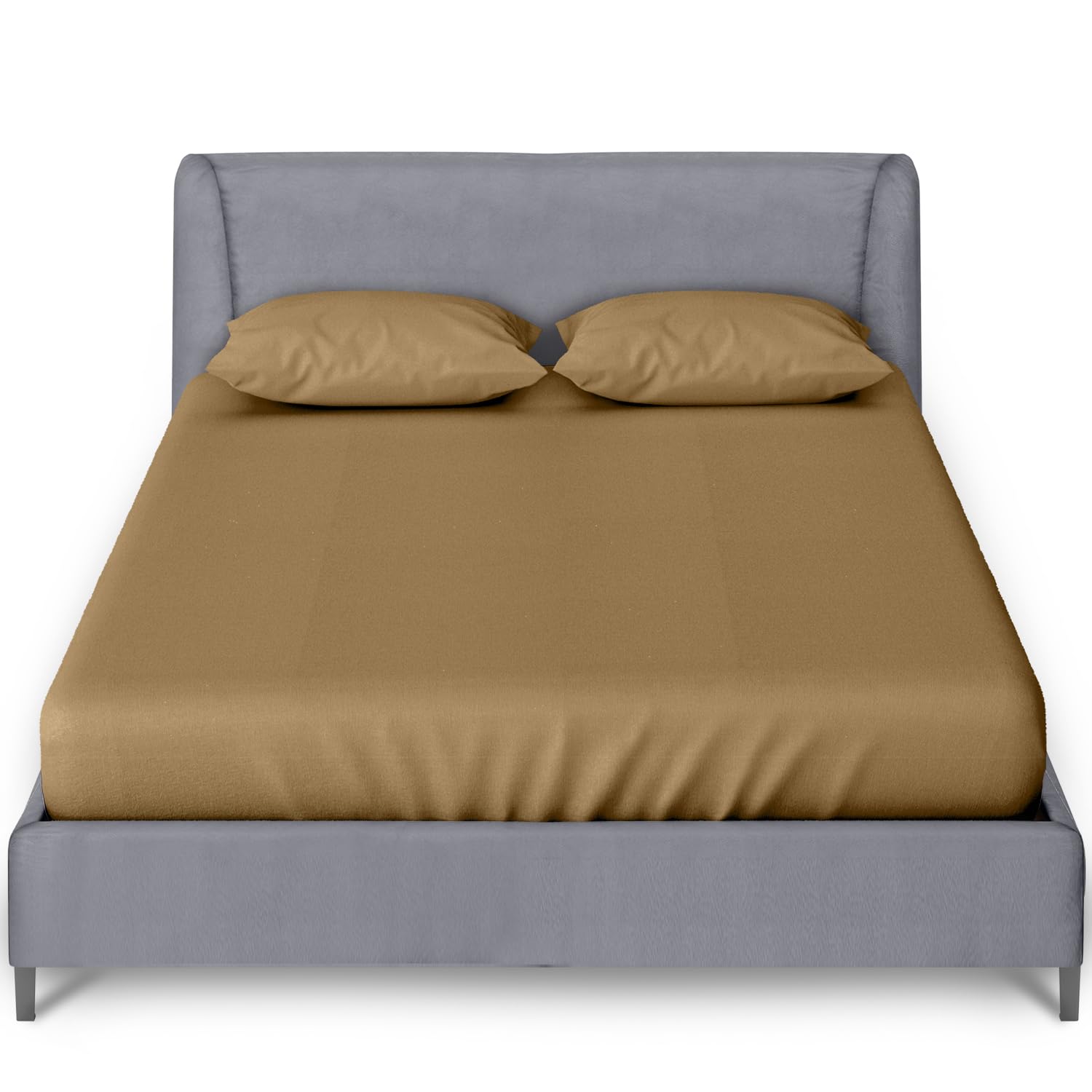 GC GAVENO CAVAILIA Super King Fitted Sheet Deep 10 Inch/ 25 Cm, Mocha