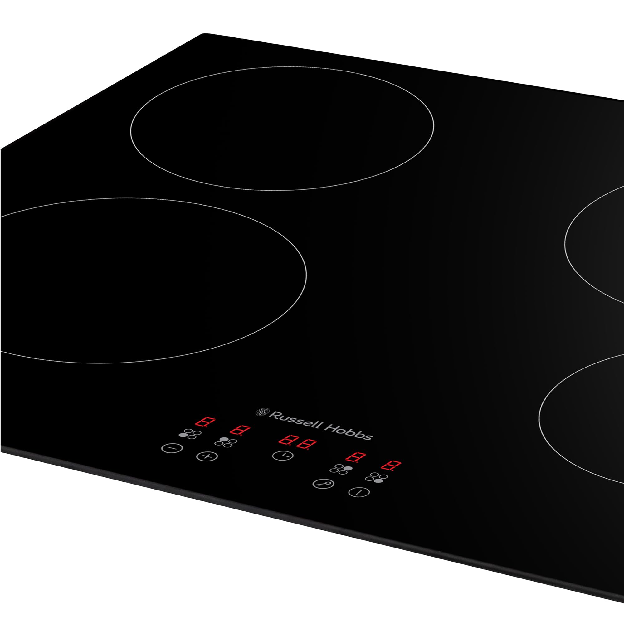 Russell Hobbs Electric Ceramic Hob 59cm Wide with 4 Cooking Zones, Electric 9 Power Levels, Touch Control & Easy Clean, Safety Cut Off, Timer & LED Display, Child Lock RH60EH413B — view 9