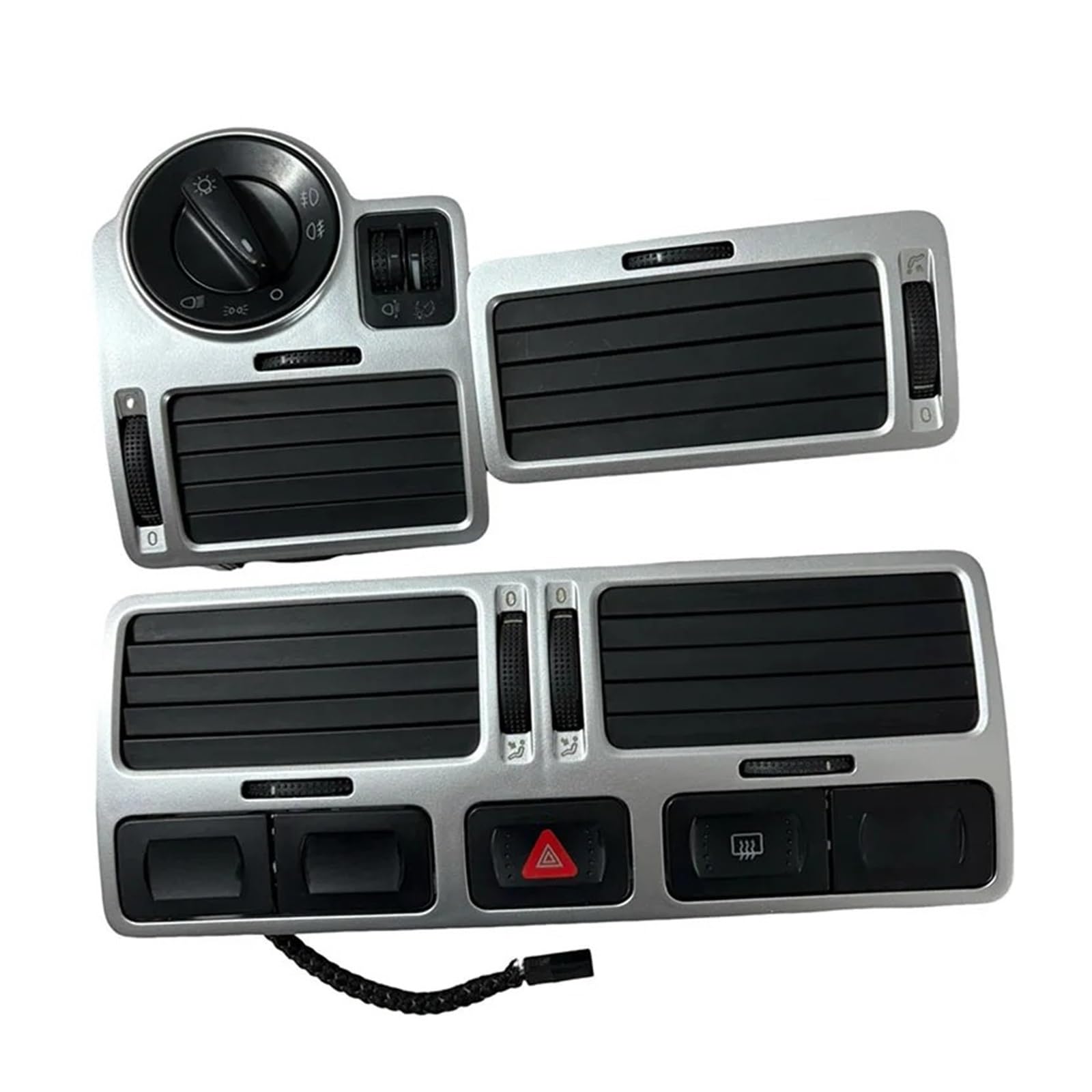 Vano Climatizzatore Auto PER Vw MK4 PER Golf 4 1J1819710B Bocchetta Aria Strumenti Argentata Condizionata Centralizzata Ricambi