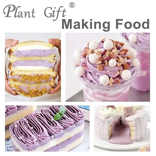 Miniatura 5 de Plant Gift Harina de taro 100% pura y natural en polvo, gran sabor para bebidas, batidos, yogur, hornear, galletas, pasteles y bebidas, polvo sin