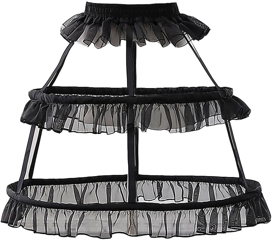 Underskirt Hoop Skirt Petticoat Crinoline For Lolita Victorian Gothic Dress