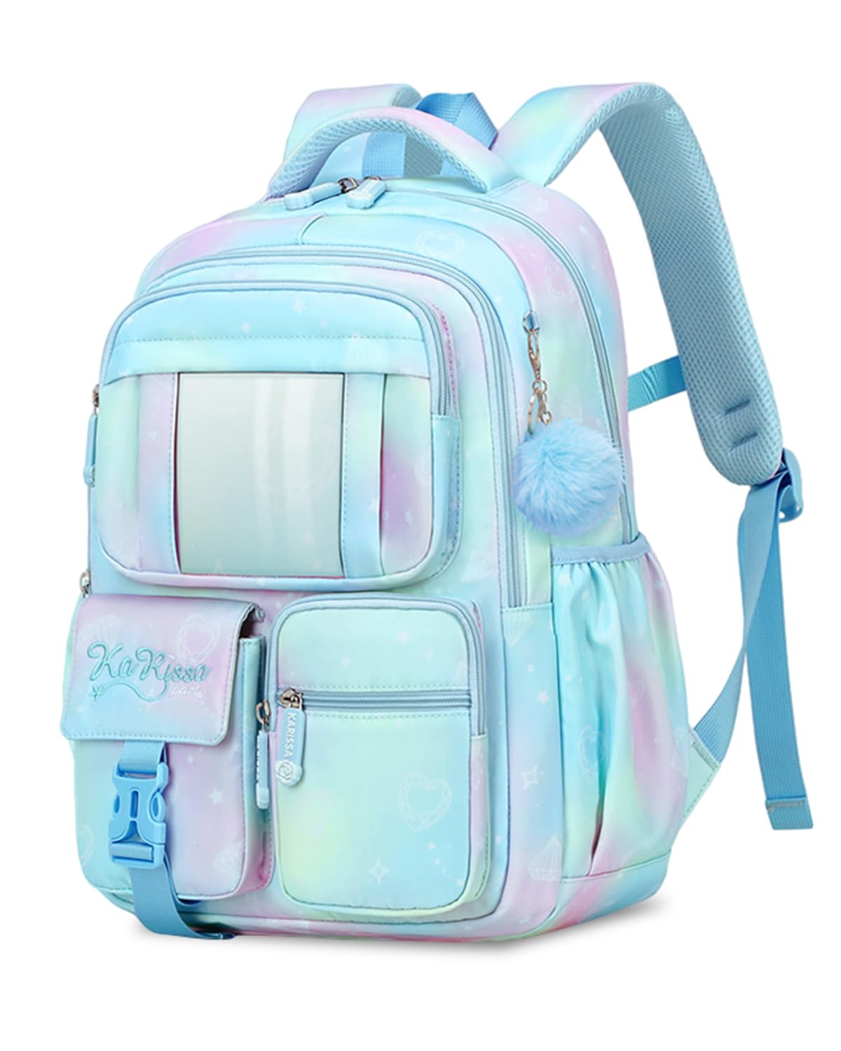 Tanou Mochilas Escolares Niña, 20 Litros Transpirable Mochila Colegio Niña de 7 a 11 Años, Nylon Repelente al Agua Mochila de Niñas Escolar