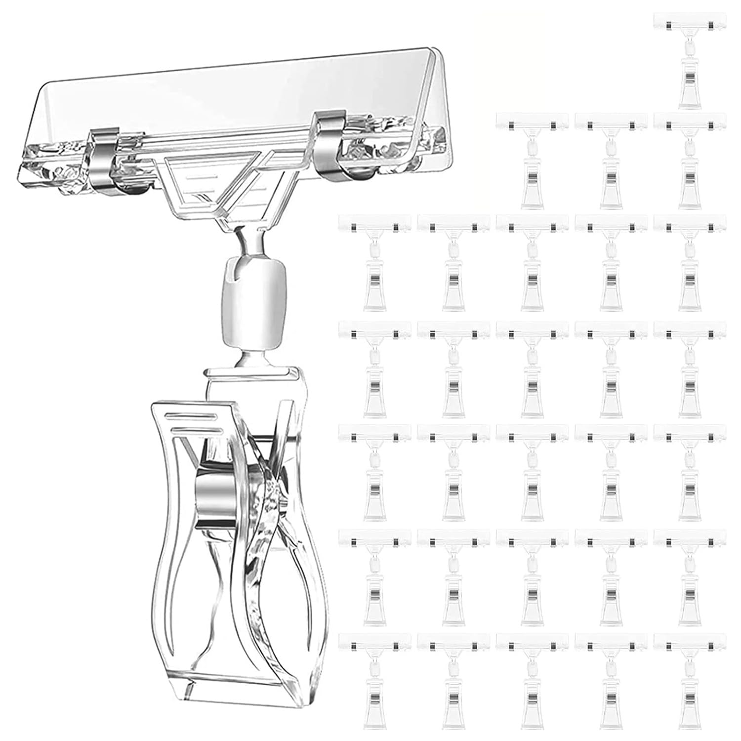 10 Pz Clip On Supporto Per Segno Clip Per Etichette Girevole Merce Al Dettaglio Rack Segno Display Clip Segno Di Tenuta Morsetto