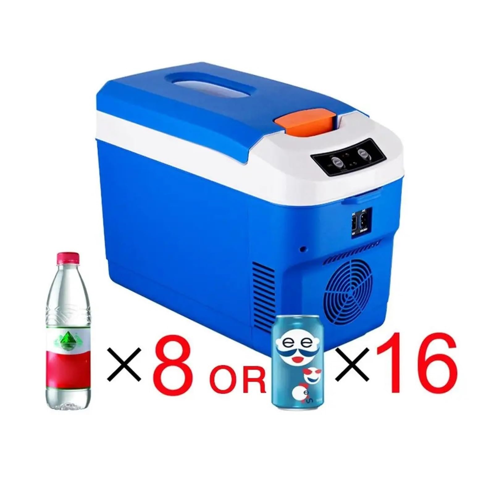 Refrigerador pequeño de 10 litros, 12 V/24 V, for Coche, hogar, Doble Uso, for Exteriores, Camping, portátil, for el Cuidado de la Piel.(Car Home Use US)