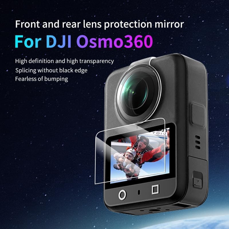 Miniatura 3 de Protector de pantalla+protector de lente para DJI OSMO 360, protector de lente de cámara antiarañazos PC cubierta de lente para OSMO 360 Accesorios