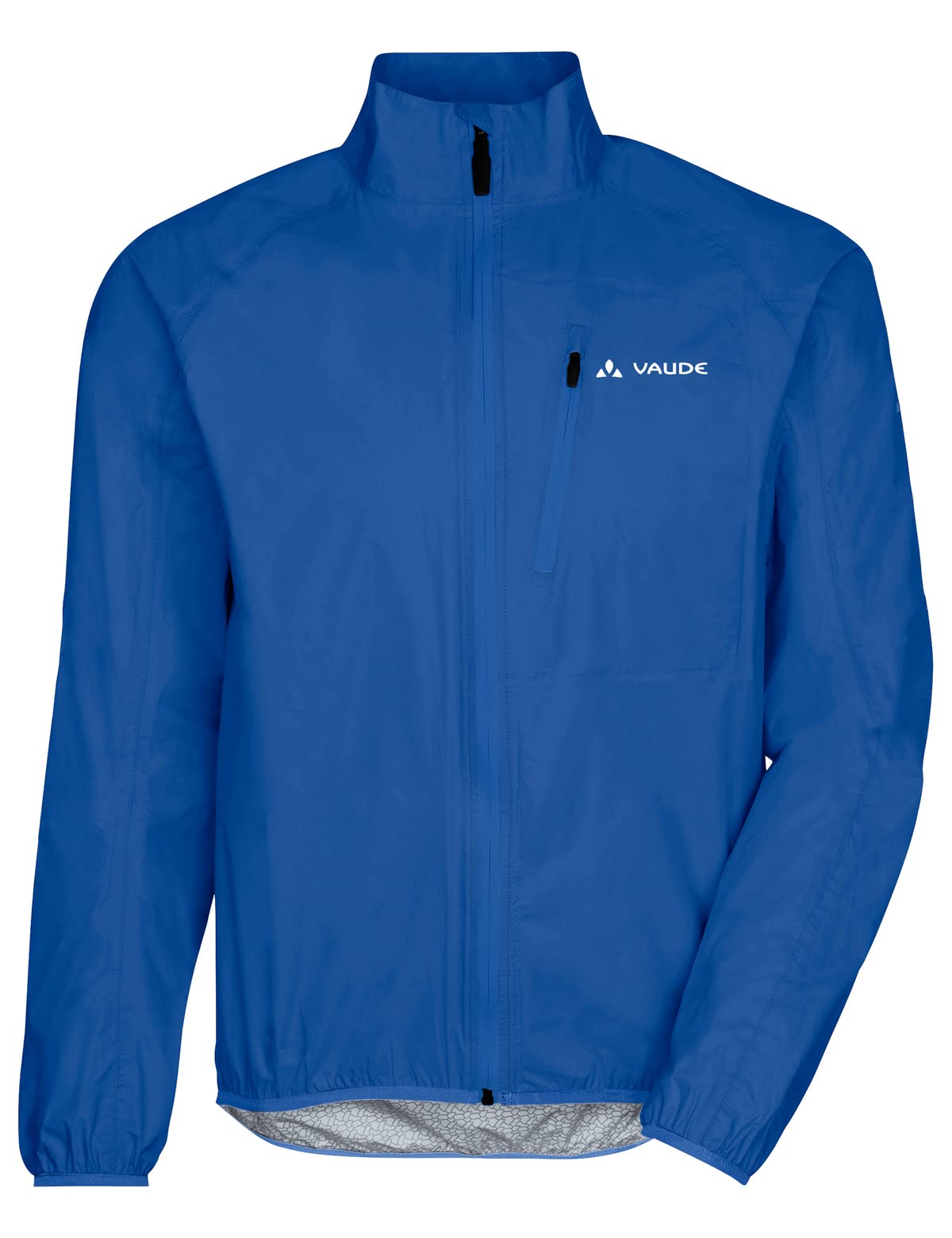 VAUDE Herren Regenjacke Drop Jacket III, ultraleicht und klein verpackbar, wasserdicht, winddicht und atmungsaktiv, Passform: Slim fit, signal blau, S