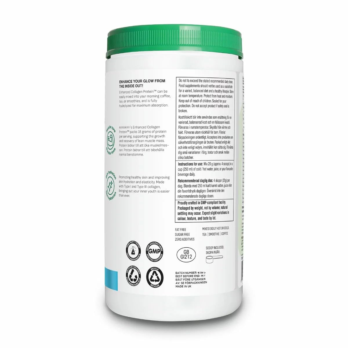 Org4nika Enh4nced Coll4gen Protein, Hydr0lyzed Coll4gen Pept!des, He4lthy Skin & J0int Support – 1000 g