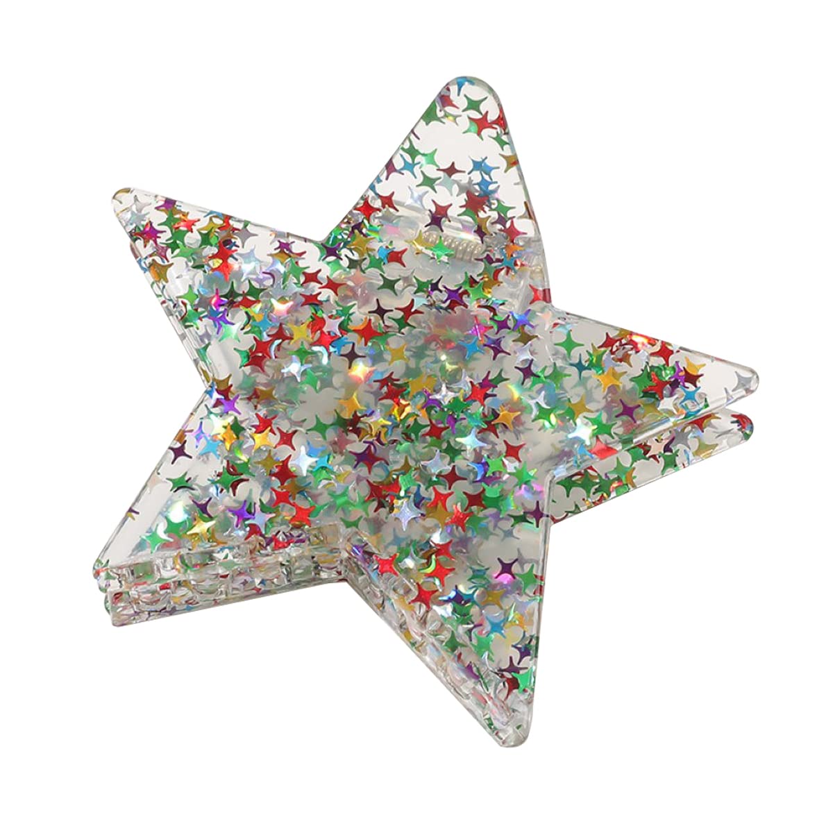 Cute Star Hair Clip,Acetate Claw Clips,Hair Clips for Women,Pack of 2,S1