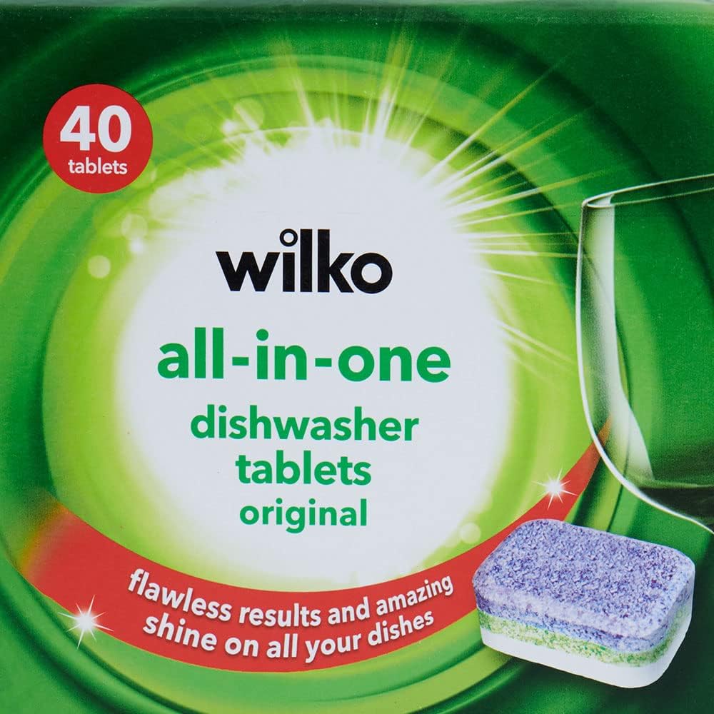 Buy wilko Original Allinone Dishwasher Tablets, Ready to Use, Tough