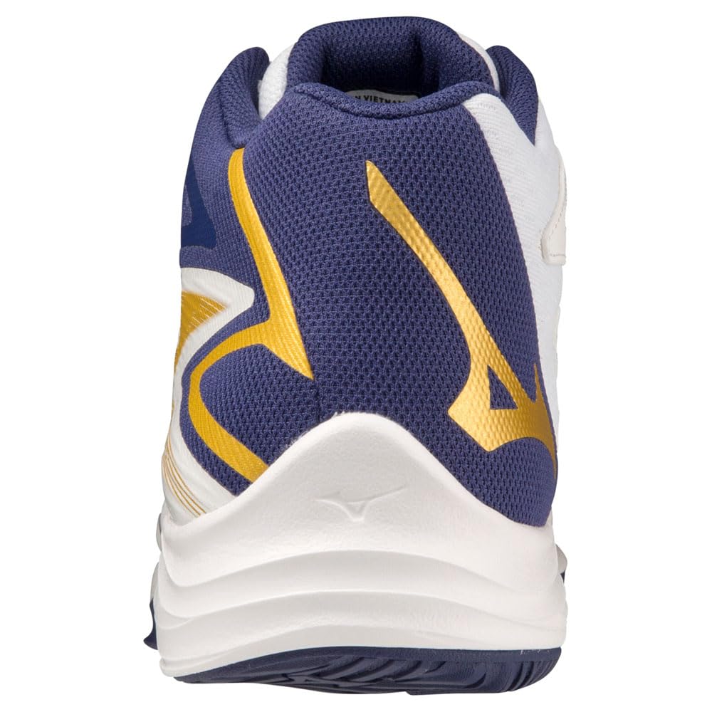 Mizuno Unisex Thunder Blade Z Mid Volleyball, Weiß Blueribbon Mp Gold, 48.5 EU