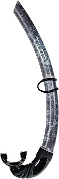 Tilos Spawn Camo Snorkel | Pro-Grade Open-Top Design for Spearfishing & Freediving | Hydrodynamic Stealth Tube with Rotatable Mouthpiece