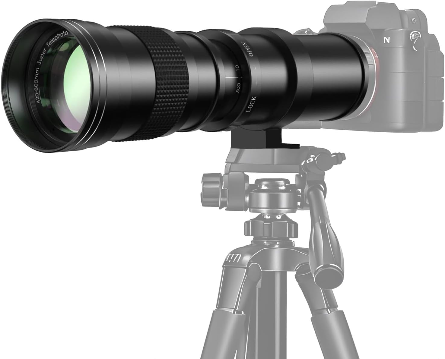 420-800mm F/8.3-16 Manual Telephoto Zoom Lens 67 mm Filters Compatible with Sony A7C A7R A7S A7II A6700 A6600 A6500 A6400 A6300 A7IV A7III A7RIII