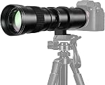 420-800mm f/8.3 Telephoto Lens Zoom SLR Camera Lens for Canon EOS Rebel SL3 SL2 1300D 1200D 1100D 1000D 1D Mark II/III/IV 1DX Mark II/III 1Ds MarkIl/III 5D Mark Il/III 5DS R 6D MarkIl 7D Mark Il