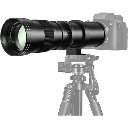 420-800mm F/8.3-16 Manual Telephoto Zoom Lens 67 mm Filters Compatible with Sony A7C A7R A7S A7II A6700 A6600 A6500 A6400 A6300 A7IV A7III A7RIII