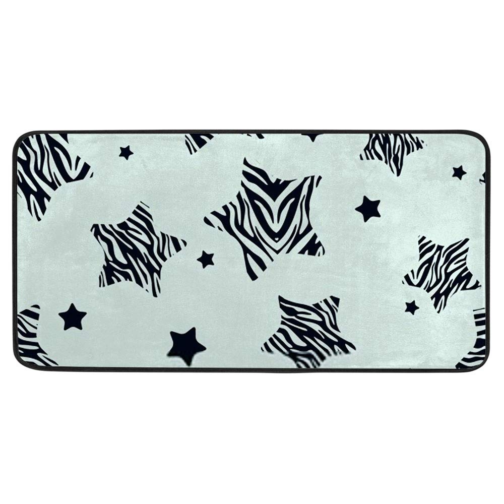 Tapis de cuisine jaguar lavable et tapis de sol antidérapant en polyester pour bureau et maison