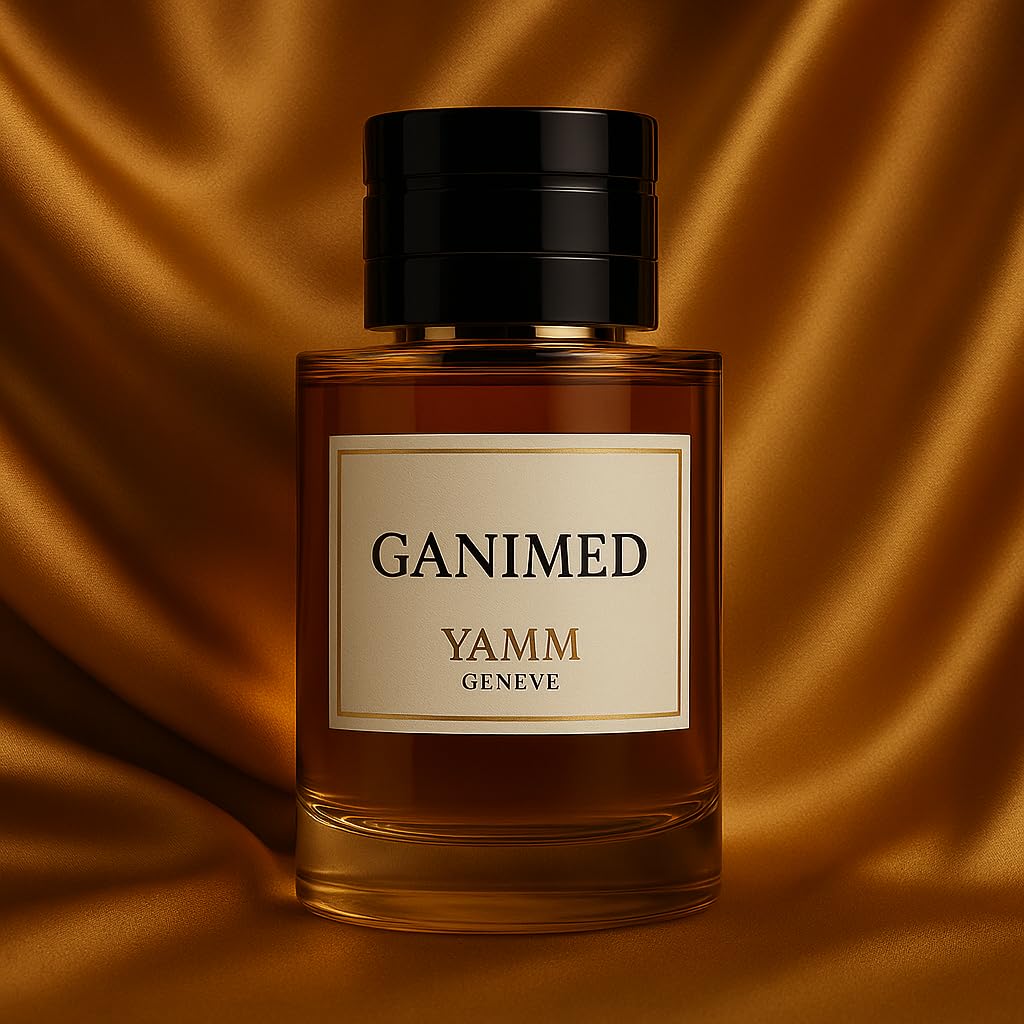 Ganimed | Extrait de Parfum 50 ml | Profumo Unisex Uomo & Donna | Zafferano, Mandarino Italiano & Camoscio | Minerale, Legnoso & Muschiato | Lusso & Lunga Tenuta
