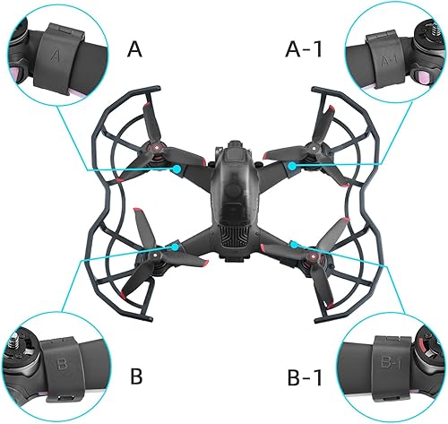 Miniatura 3 de HeiyRC Protector de hélice para DJI FPV Drone, protector de accesorios anticolisión cuchillas de parachoques accesorios de protección