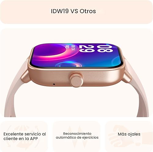 Miniatura 7 de Reloj inteligente para mujer, Android y iPhone, Alexa integrado, IP68, impermeable, rastreador de actividad y actividad con llamada Bluetooth