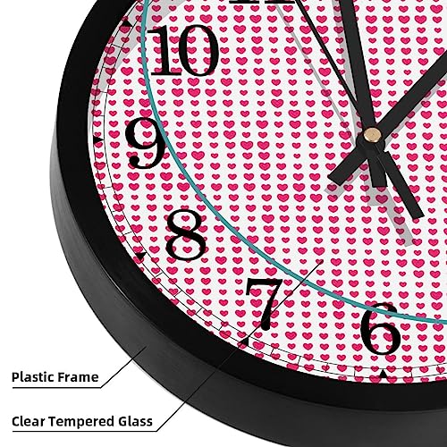 Horloge murale silencieuse à quartz sans tic-tac ronde pour décoration de maison