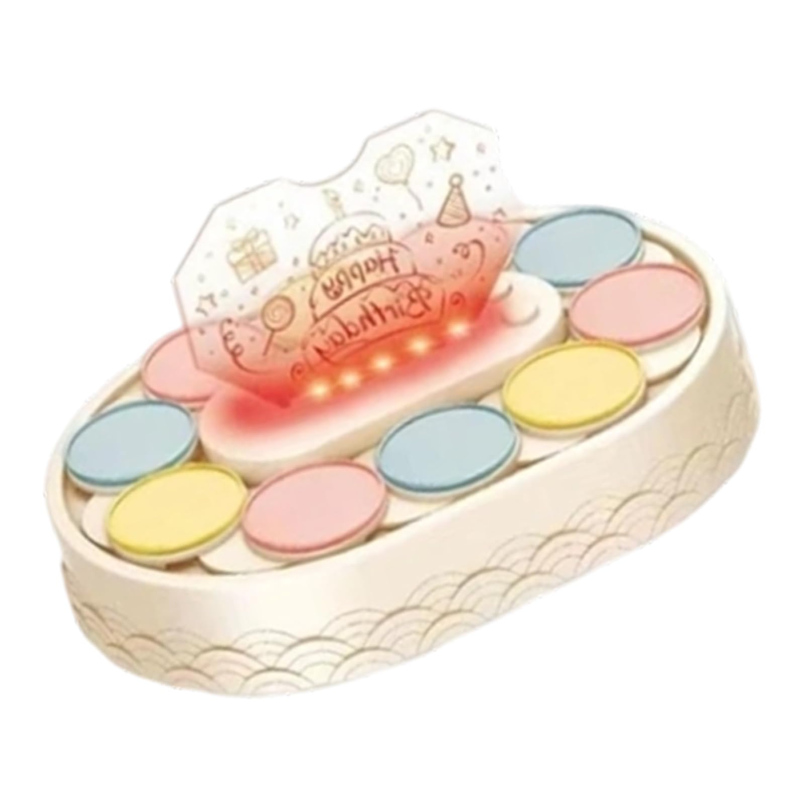 Hsyzygian Auto Rotating Cake Stand with Music Clear Acrylic for Parties Weddings Whirling Cake Display Stand