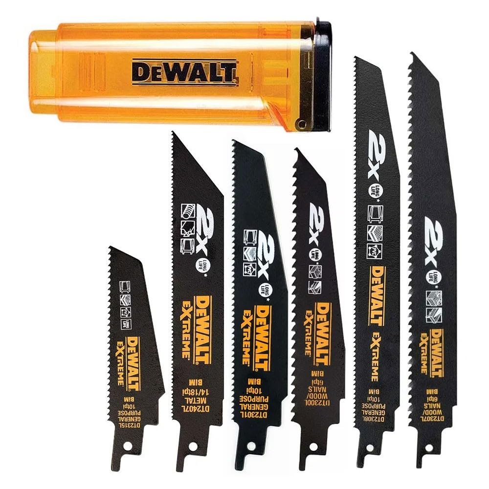 Lames DeWalt DT2440L-QZ pour scie sabre adaptées aux coupes droites de tubes