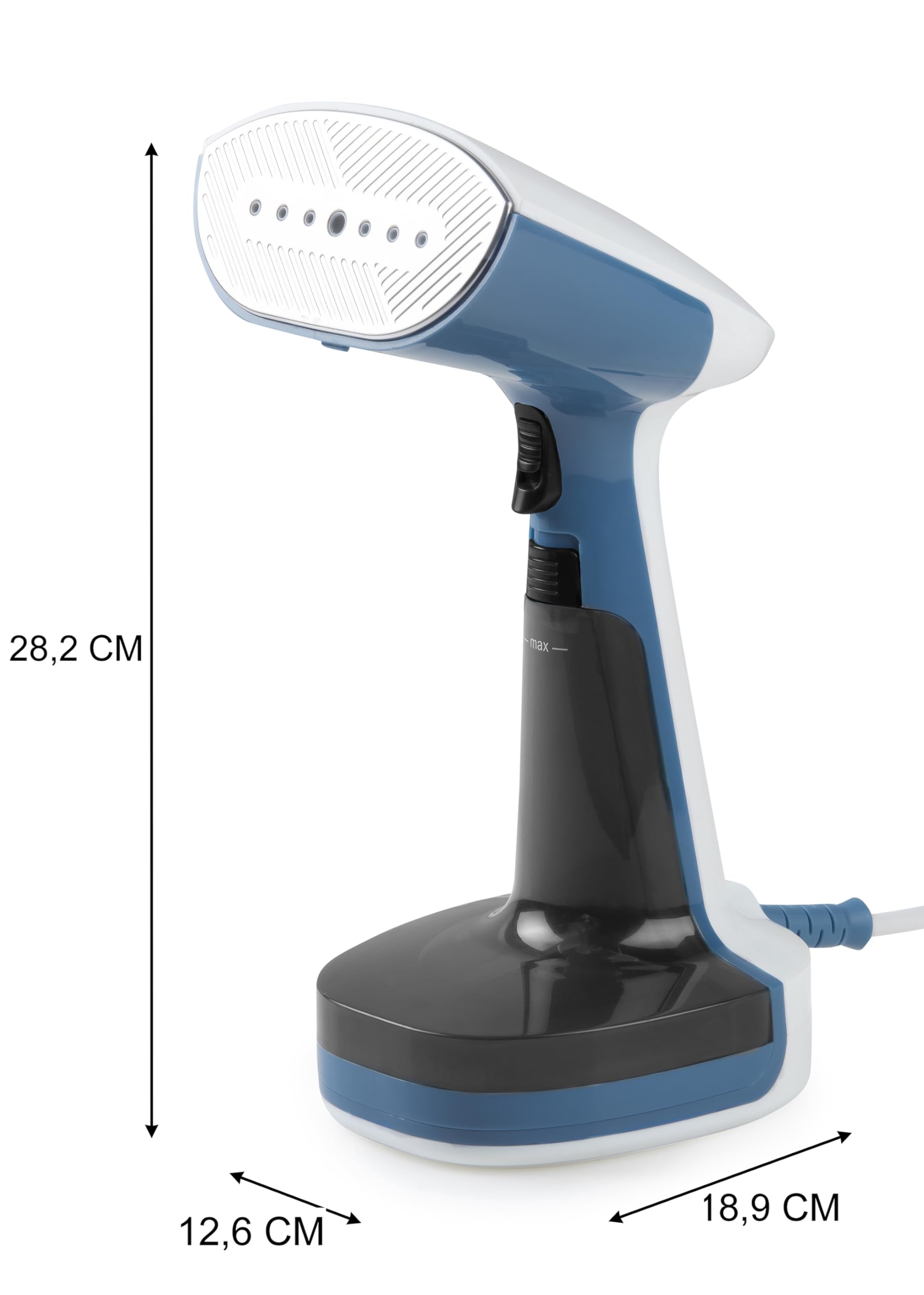 DOMO DO1154S Défroisseur Vapeur Portable - 1650 W - 220ml réservoir d’eau - Bleu