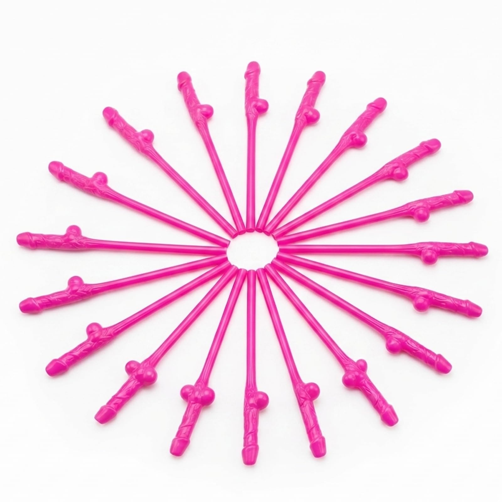 15 Pcs Pink Party Straws,Novelty Party Straws Drinking Straw