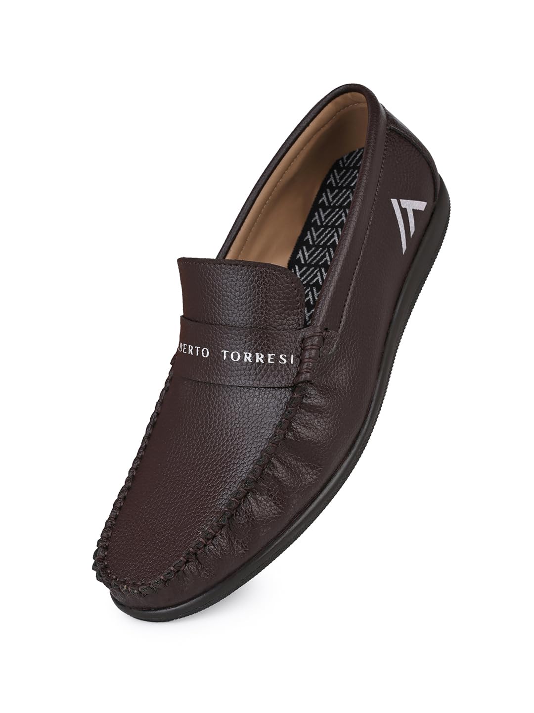 Men’s Navy Brown Casual Loafers | Premium Slip-On-image-2