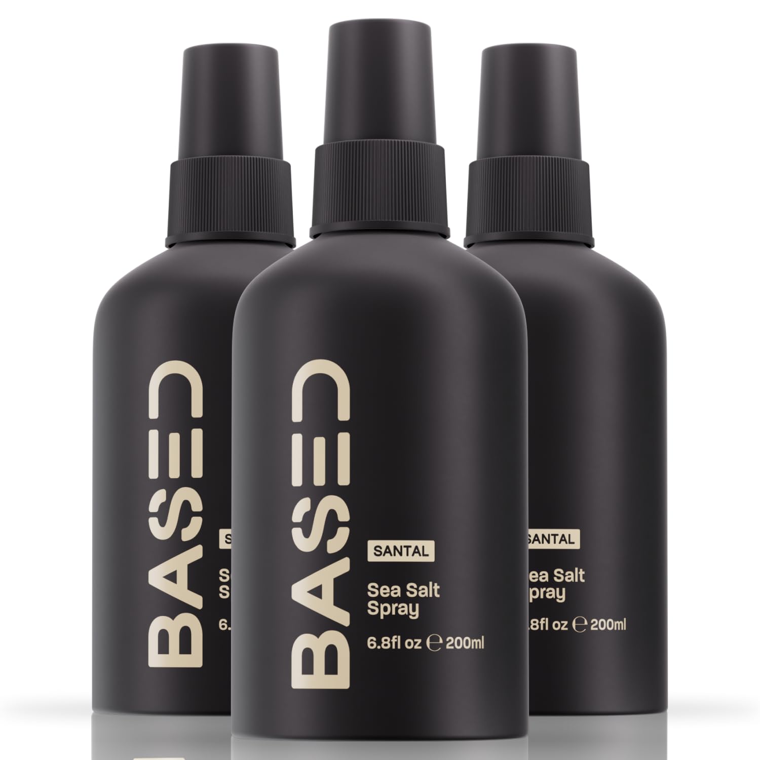 BASED Sea Salt Spray Natural Finish Sea Salt Spray for Hair Volumizes Texturizes Infused with Kelp Vitamin B5