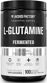 L-Glutamine Powder 500g, 100 Servings - Vegan Fermented L Glutamine Supplement for Post Workout Muscle Recovery, Immunity, Digestive Health - Tested & Trusted, No Artificial Fillers - Unflavored