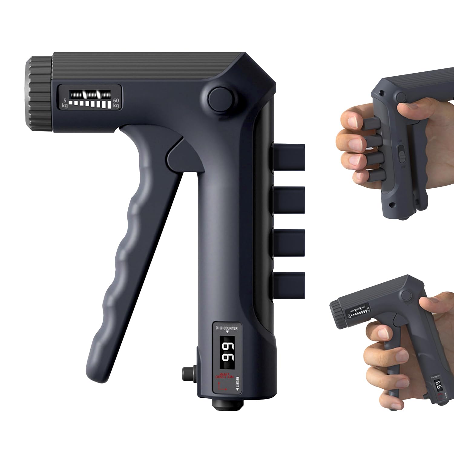 Hand Strength Trainer, Grip Strength Trainer Adjustable, Grip Trainer for Hand Training, Finger Trainer with Mechanical Counter, Hand Muscle Trainer with Two Training Modes, Grip Strength Trainer,