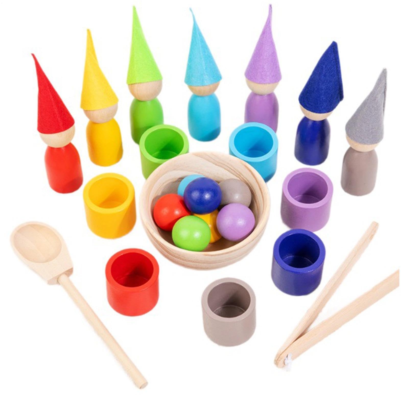 Toyadores sensoriales de clasificación de color, juego de juguetes de