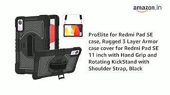 ProElite for Redmi Pad SE case, Rugged 3 Layer Armor case Cover
