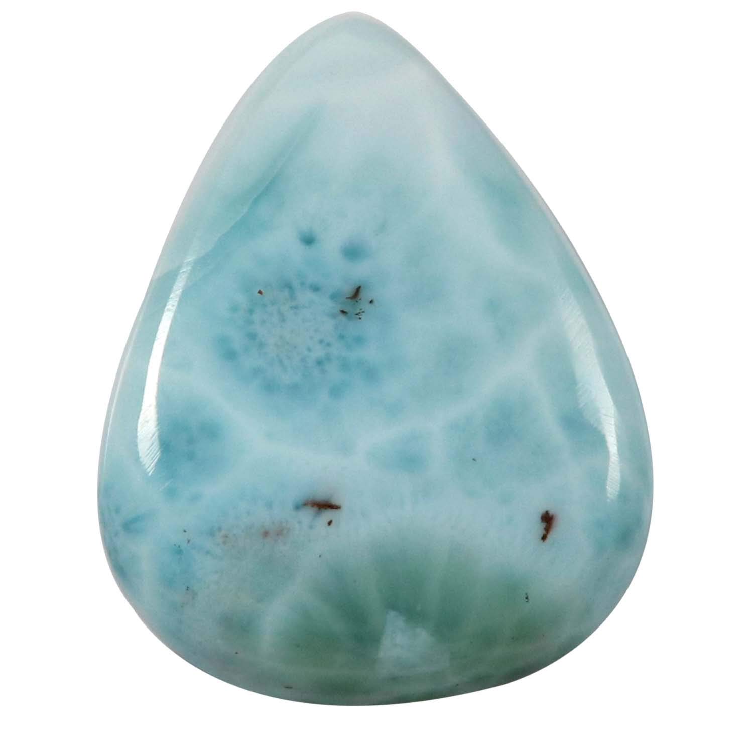 goyal exports Larimar Pear Cabochon Natural Meditation Healing Gemstone 26.4cts SA45-picture-10