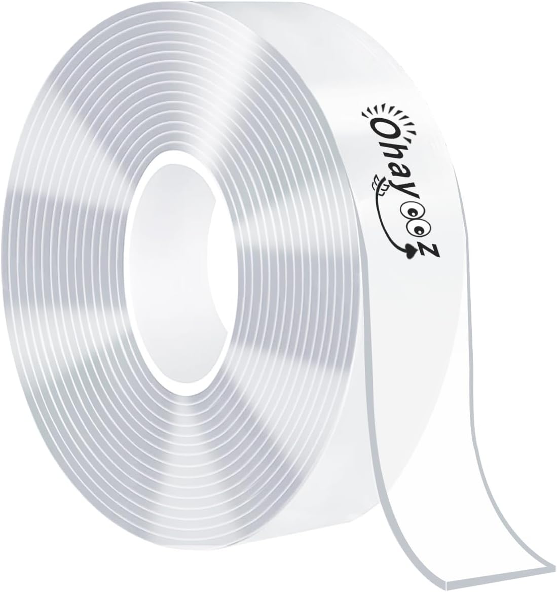 Extra Strong Double Sided Tape Heavy Duty Removable 10FT, Clear Sticky Adhesive Nano Tape Tough Washable Waterproof Mounting Tape for Hanging Picture, Poster, Carpet, Photo Deco