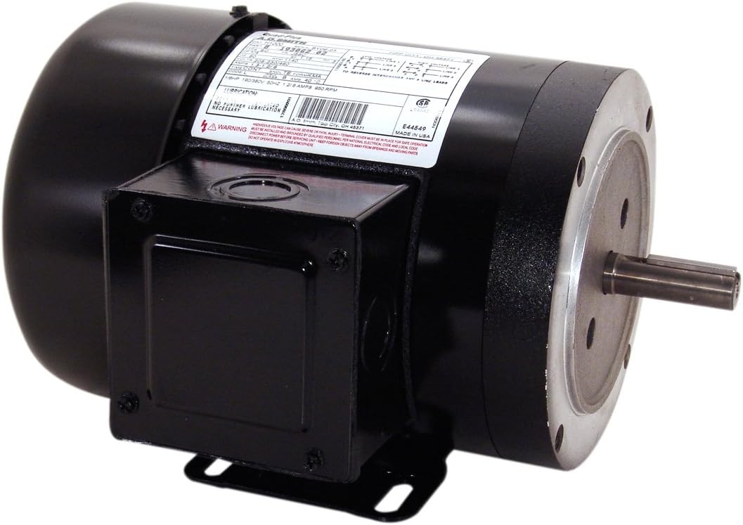 A.O. Smith UH1016 1/6 HP, PSC, TEAO Enclosure, 2.2 Amps, 1/2-Inch x 2-7/16-Inch, Reversible Rotation, Ball Bearing Unit Heater Motor