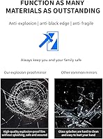 Vista 9 de 18 * 24inchesLED Mirror, Smart Bathroom Mirror with Lights, Anti-Fog, Tempered Glass, 3 Colors Dimmable, Front and Backlit, CRI 90+, Wall Mounted