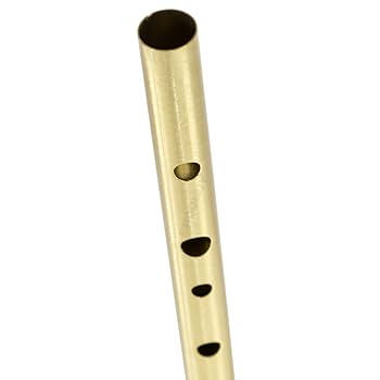Brass Irish 6 Holes Whistle Treble D Flute Feadog Tin Whistle Metal Pocket Feadan Musical Instrument