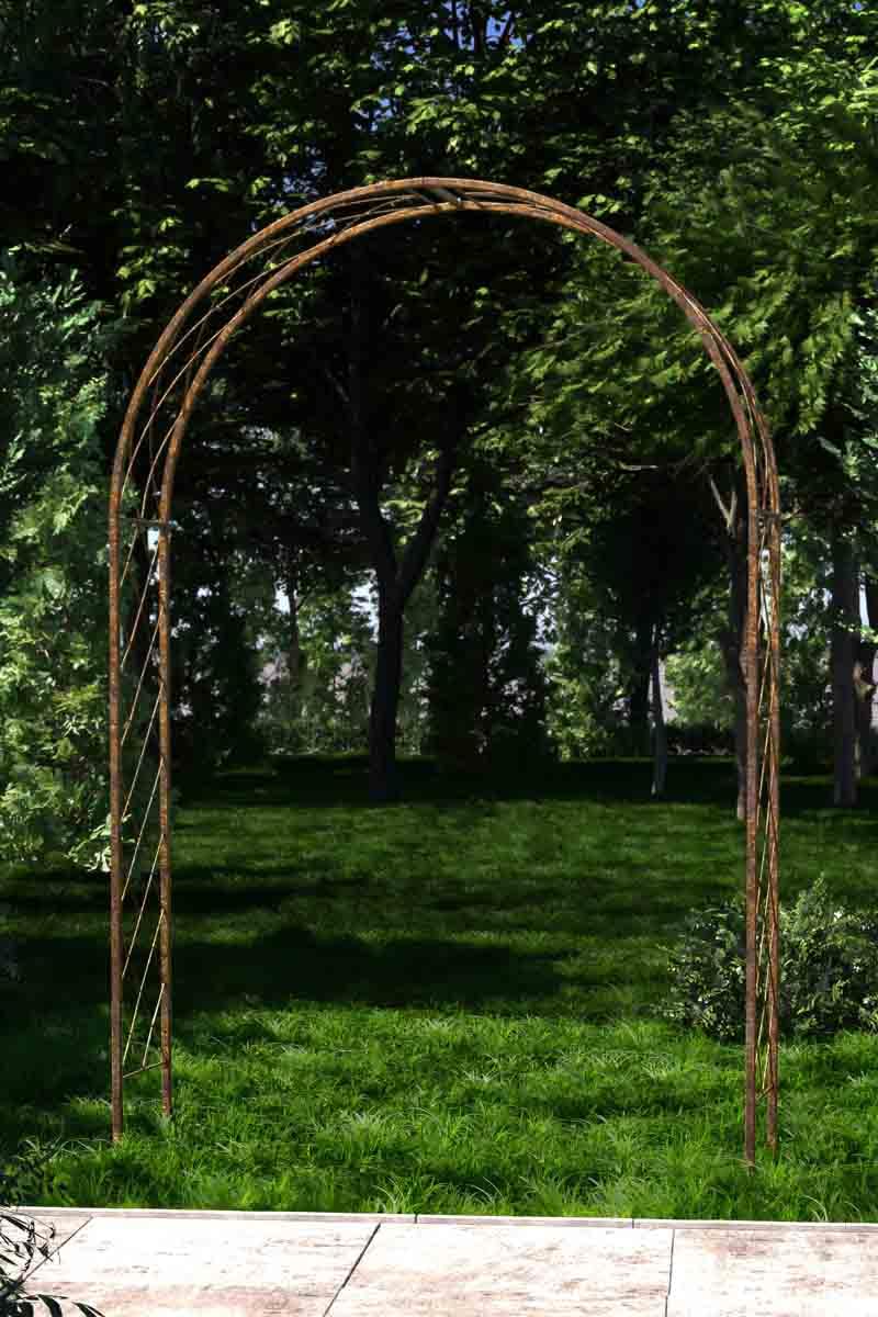 Rosenbogen Metall Lissabon 175cm, Rost