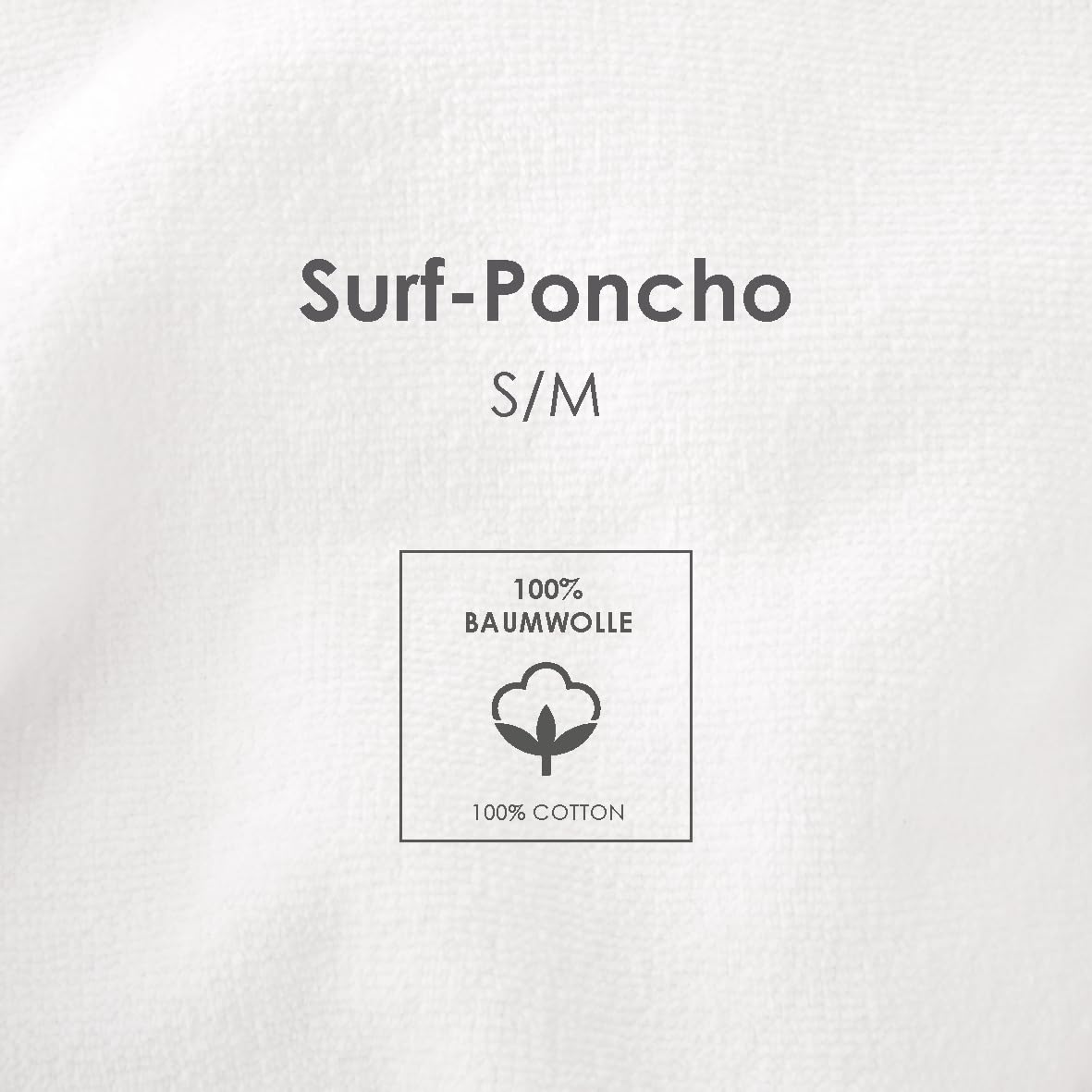 Bench Surf-Poncho, Premium Baumwoll-Frottier, Umzieh-Poncho für Wassersport, Saugfähiges Strand-Handtuch, 335g/m², für Damen und Herren