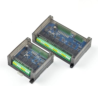 Taidacent Modbus RTU 485 Serial to Digital RS232 Serial Controlled Relay Smart Home IO Acquisition RS232 Relay Control Board RS232+485 4 Input 10 Output Relay