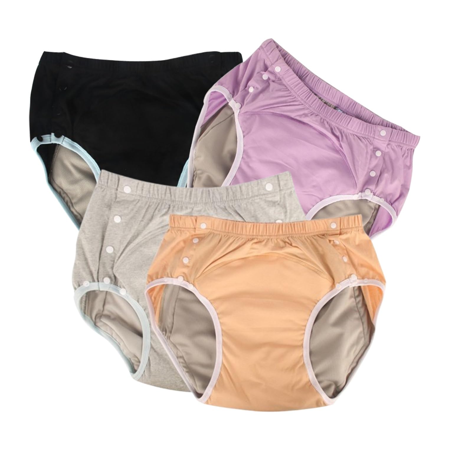 4 Stück Inkontinenz Pants,Inkontinenz Höschen Stoffwindeln für Erwachsene Auslaufsichere Windeln Wiederverwendbare Atmungsaktive Baumwollunterwäsche für die Altenpflege(Small)