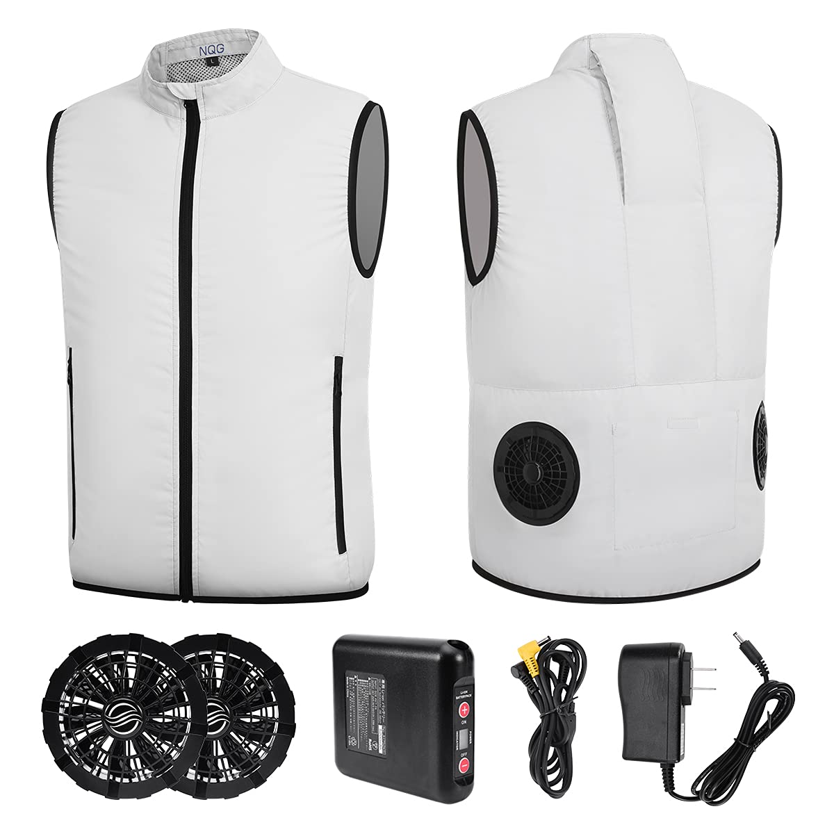 Amazon.co.jp: [NQG] ファン付きベスト 空調作業服 作業ベスト