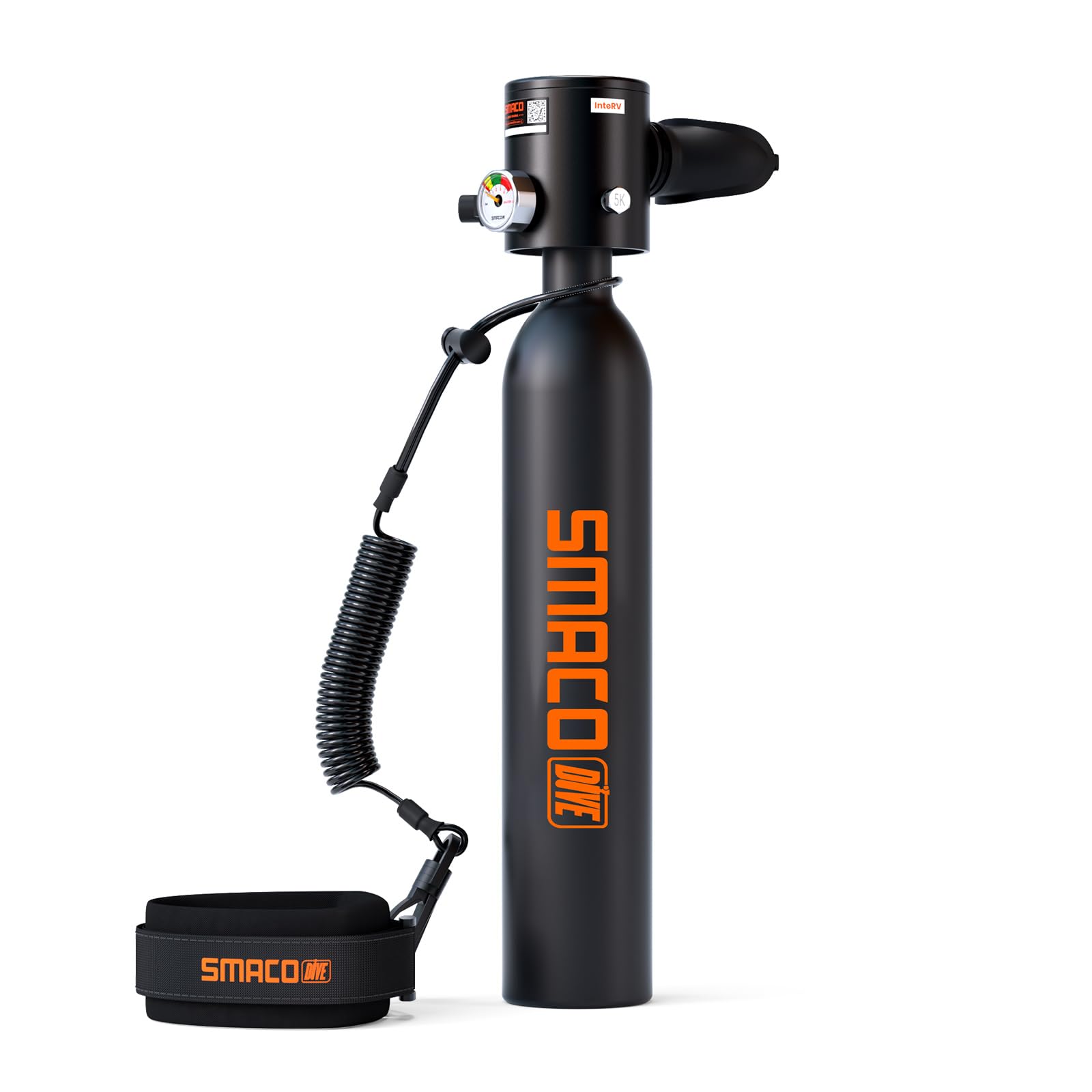 SMACO Mini Tauchflasche 0,5L Sauerstoffflasche Tauchen Mini Taucherflasche für Unterwasseratmung Tragbare Tauchen Sauerstofftank Lung Air Tank für Notfallrettung Bootsreinigung Tauchausrüstung S300